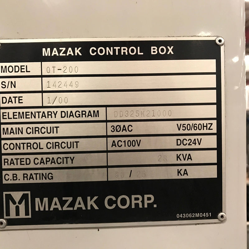 Mazak QT-250 Used CNC Lathe